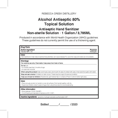 3875 mL Label (Hand Sanitizer Bulk Labels 1gal (1))